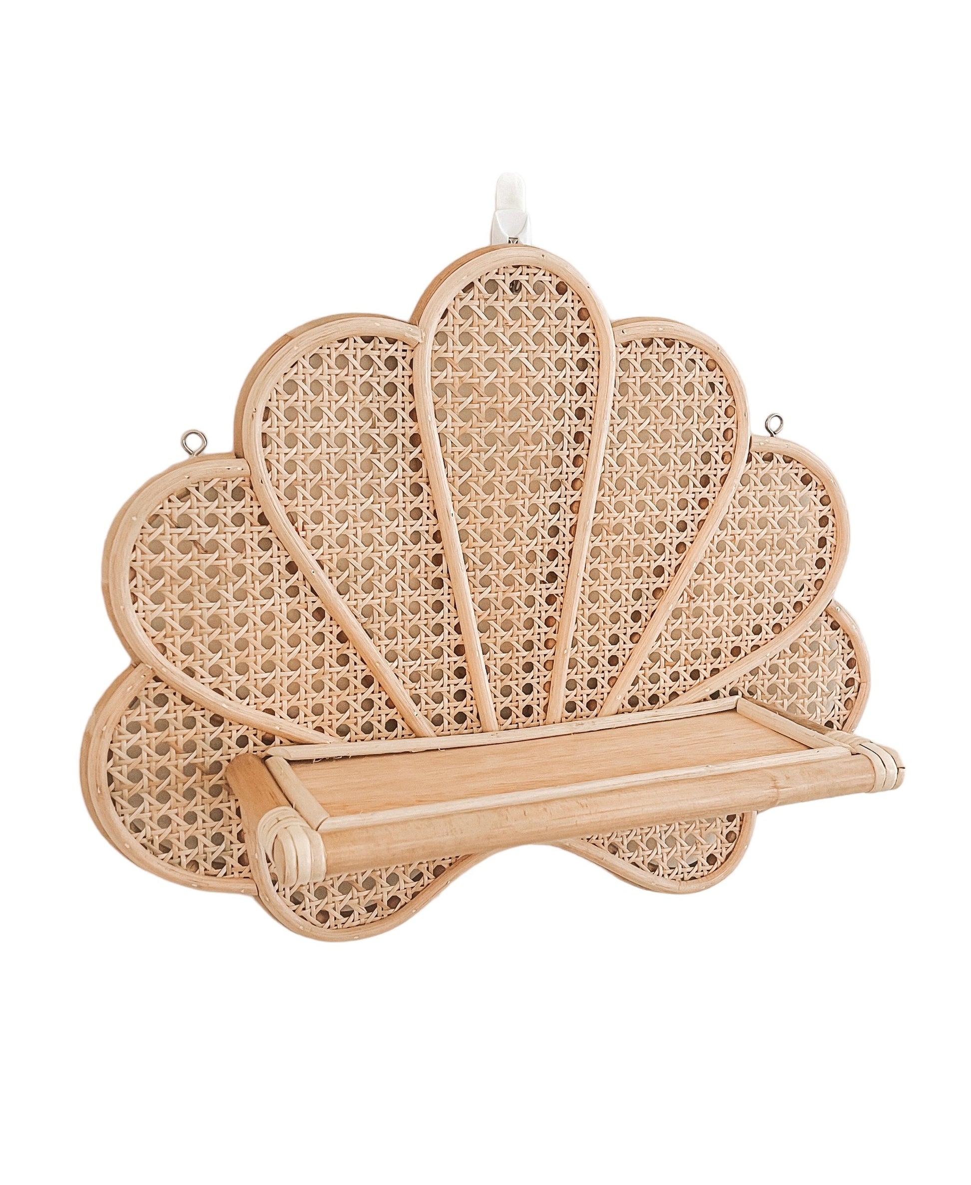 Rattan Seashell Shelf | Nursery Shelf | Oak and Ayla – Oak & Ayla