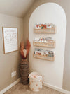 Rattan Wall Bookshelf | Nursery Shelf