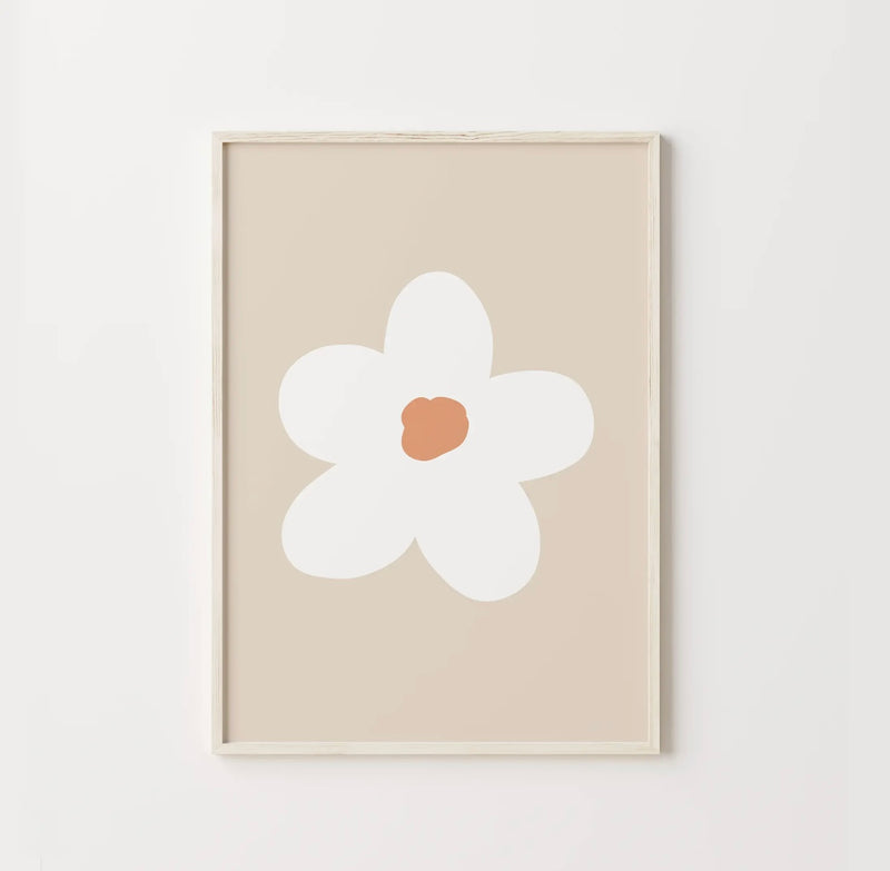Boho Flower | Framed Nursery Print