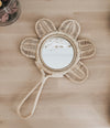 Rattan Petal Hand Mirror | Flower Mirror
