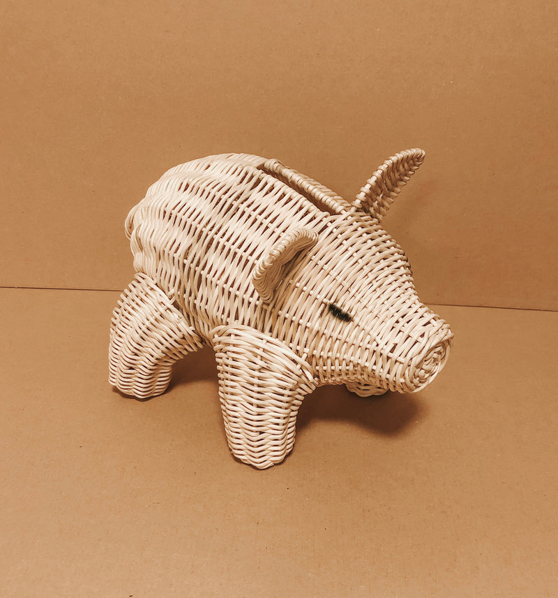 Rattan Piggy Bank | Rattan Toy