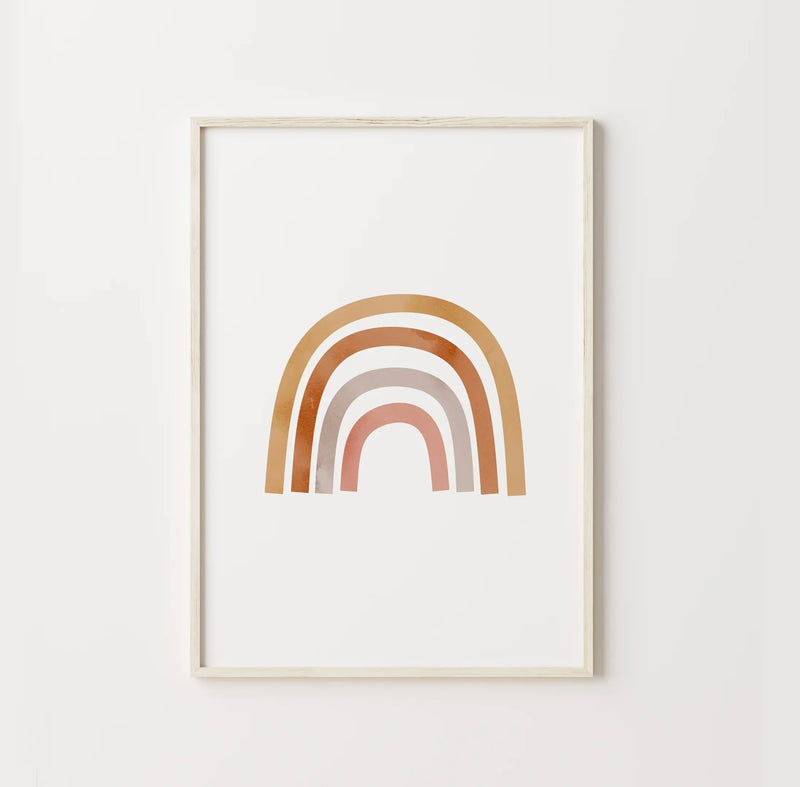 Boho Rainbow | Framed Nursery Print