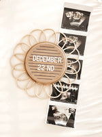 Rattan Letter Board | Baby Announcement