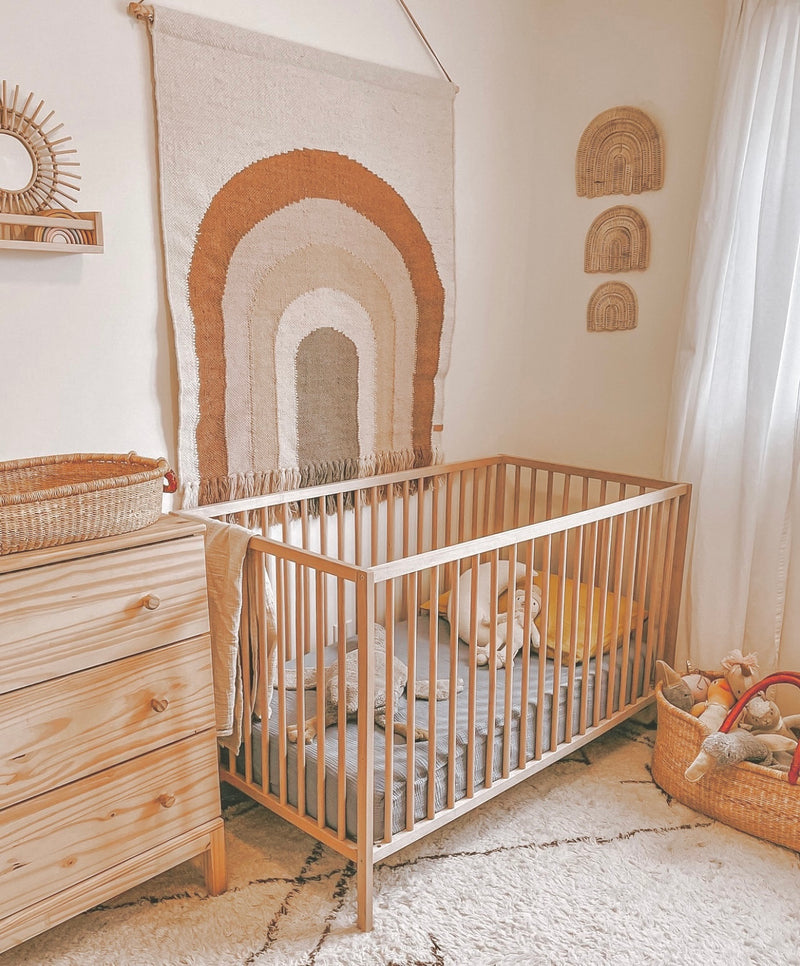 Boho Rainbow Baby Girl Boho Crib Bedding Set Baby Boy Boho Crib