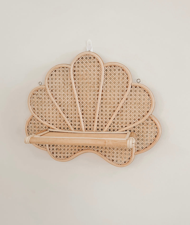Decorative Rattan Shell Rattan Seashell Shelf | Nursery Shelf | Oak and Ayla – Oak & Ayla