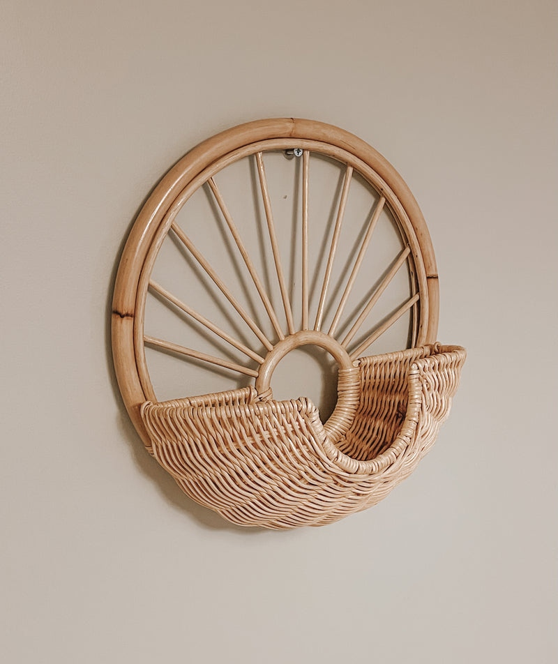 Rattan Wall Basket | Nursery Storage