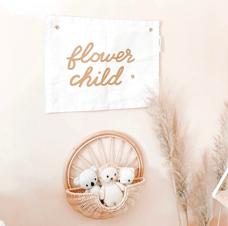 Rattan Wall Basket | Nursery Storage