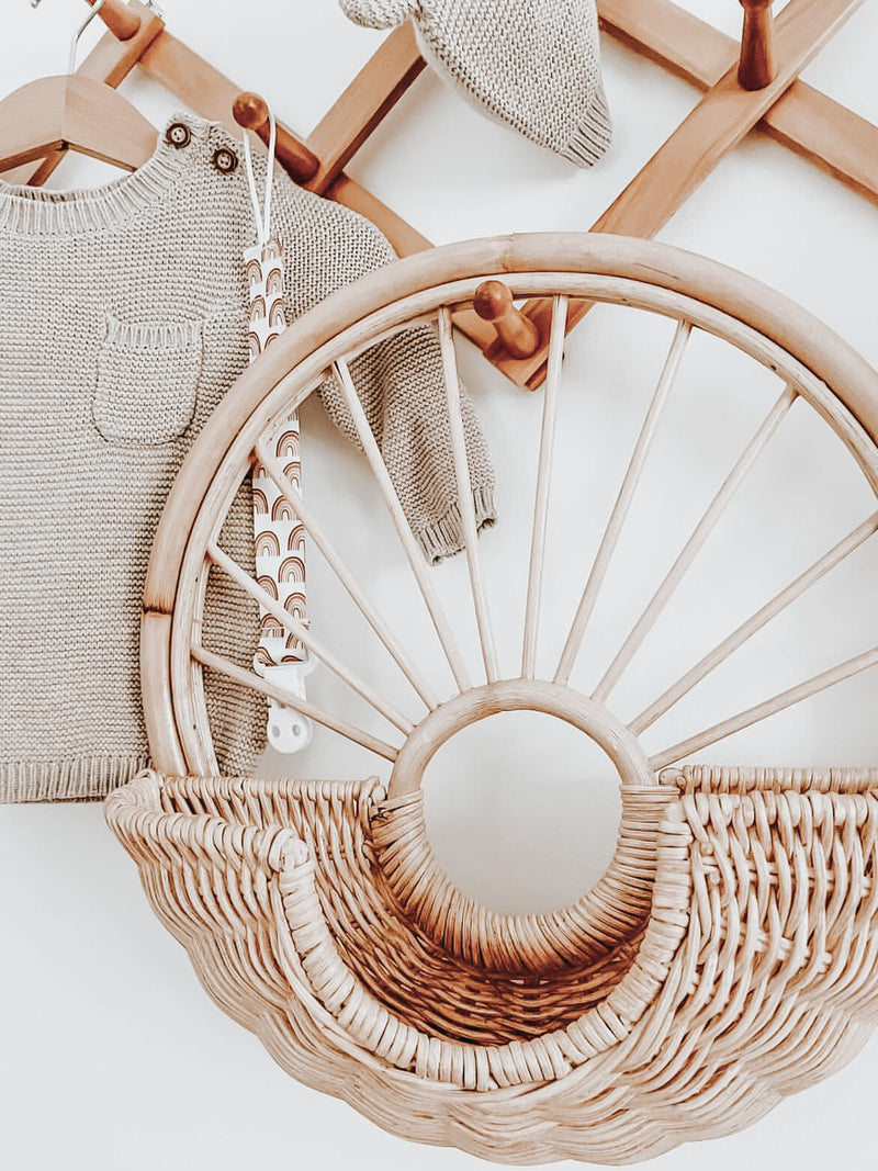 Rattan Wall Basket | Nursery Storage