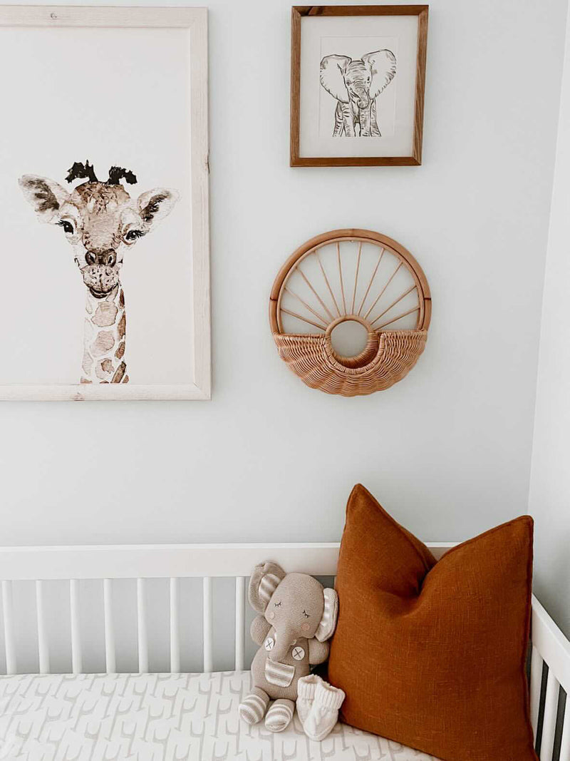 Rattan Wall Basket | Nursery Storage